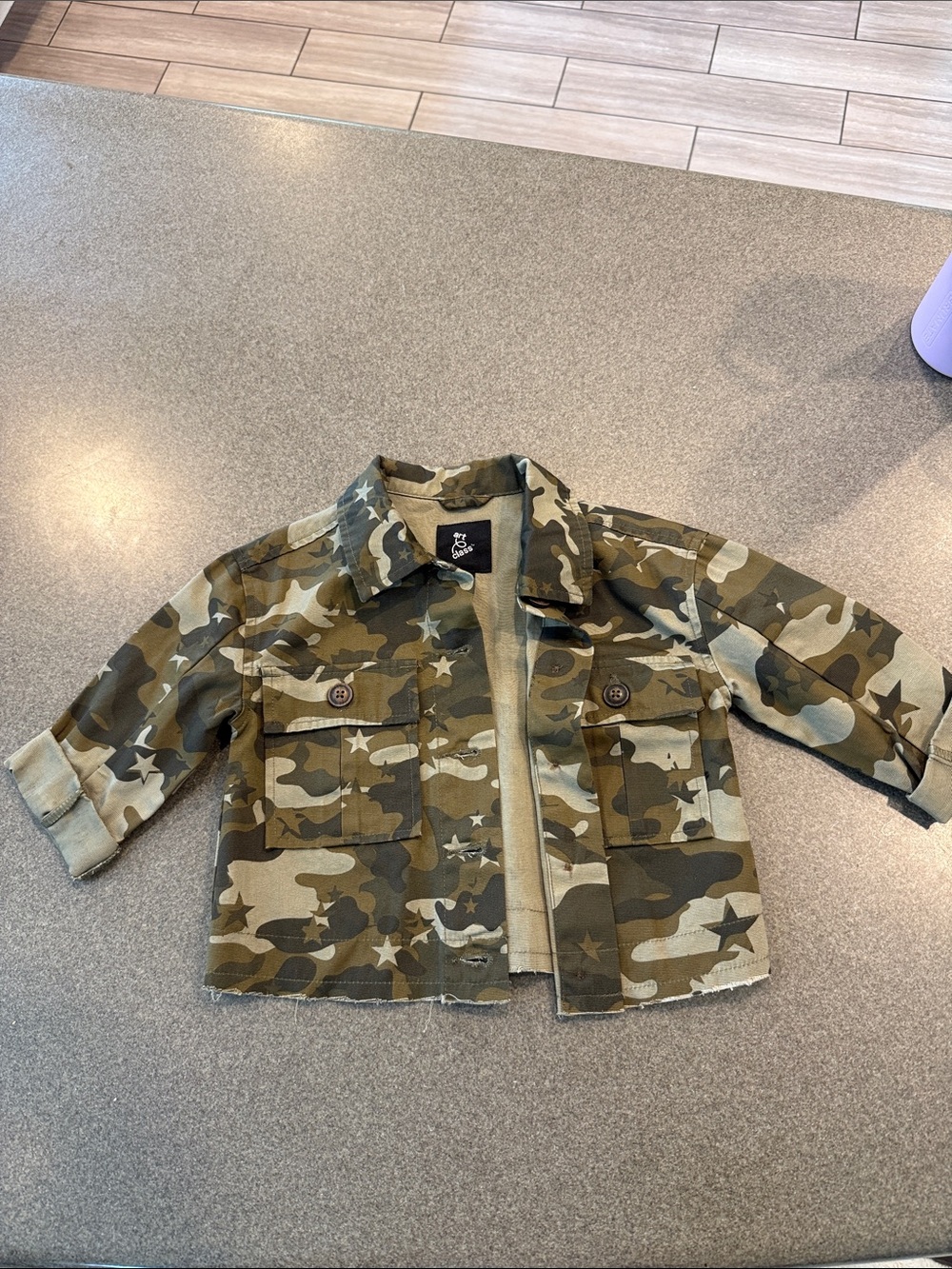 art class Kids Camo Jean Jacket